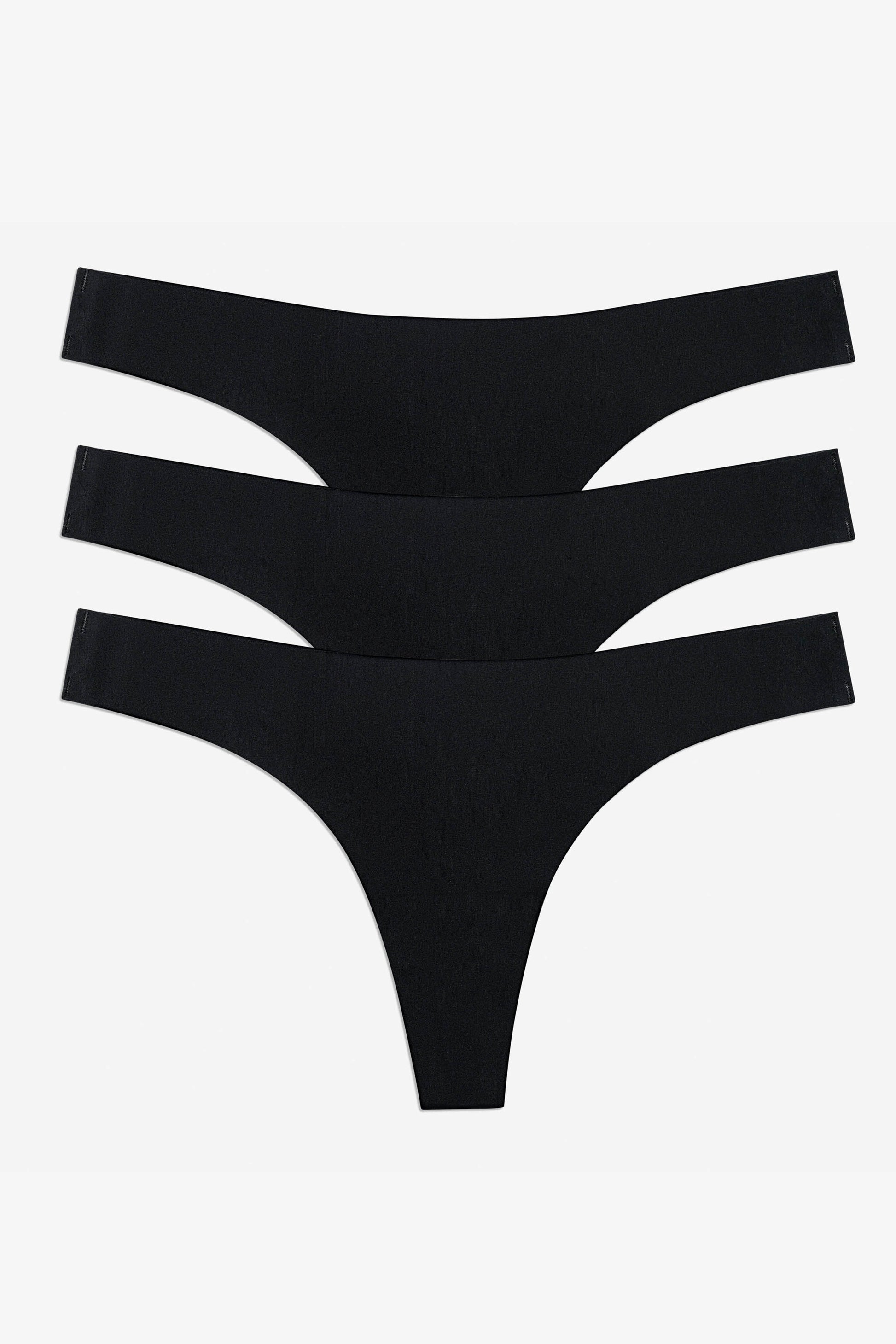 Black Like Nothing Thong - for dame - Famme - Thong