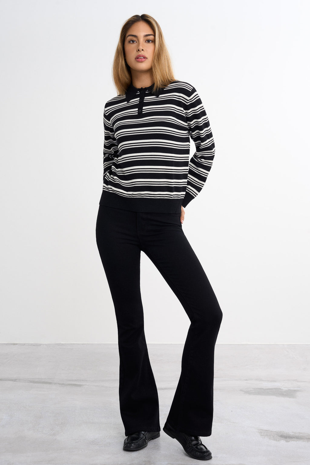 Knitted Pique Sweater