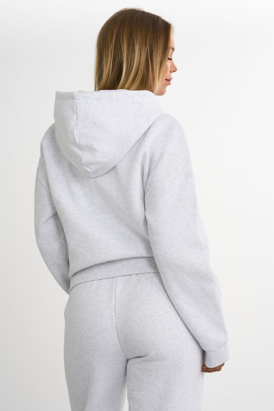 Essential Zip Hoodie · Grey