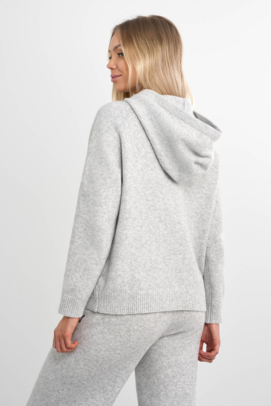 Legacy Knit Hoodie · Grey