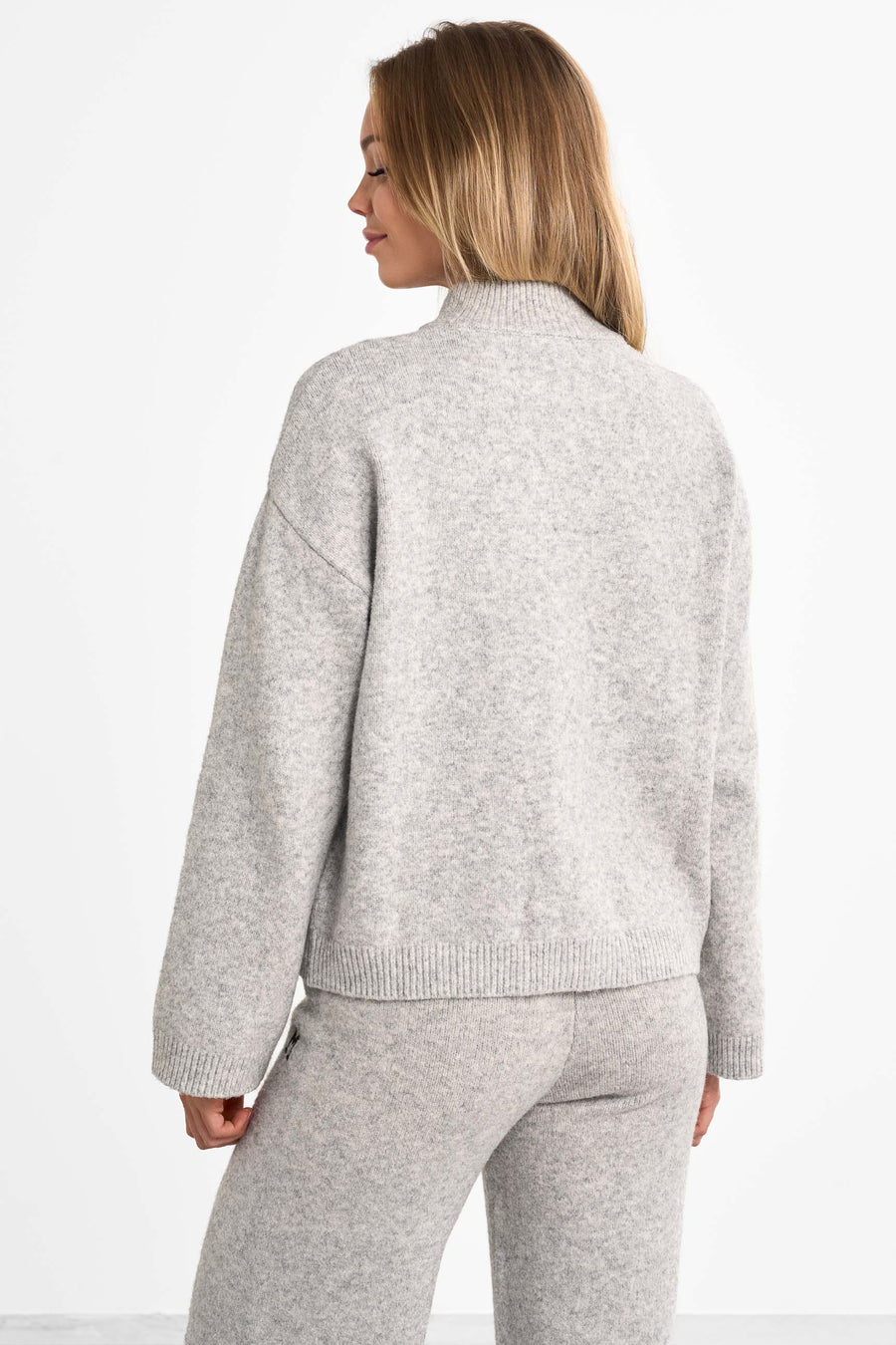 Legacy Full Zip Sweater · Grey